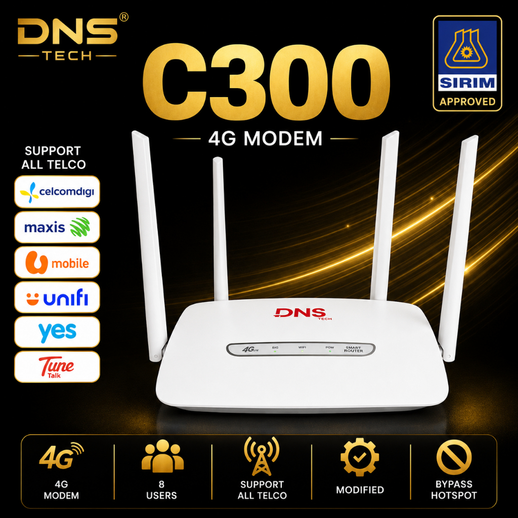 New C300 MOD Modem Unlimited Data Hotspot Wireless Router WiFi 4G LTE All Telco WiFi SIM Card CPE