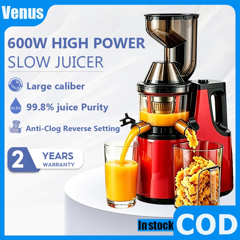 HAN RIVER🔥 Slow Masticating Cold Press Juicer Big Mouth Heavy Duty Easy Clean Fruit Vegetable Ice Smoothie Mesin Jus 原汁机
