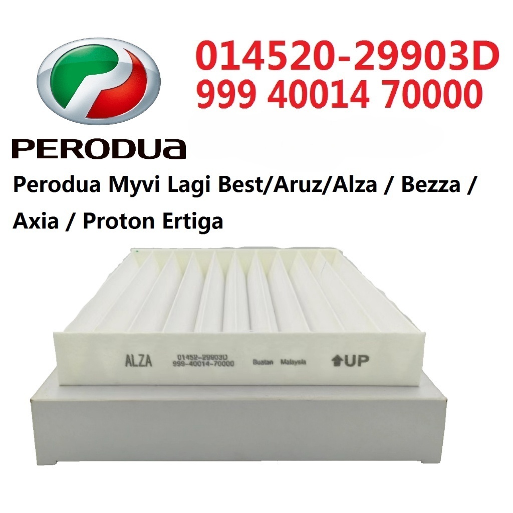 Air Cond/Cabin Air Filter Perodua Myvi Lagi Best (2012~)/Aruz/Bezza/Axia/P.Eritga/Alza 014520-29903D WHITE BOX