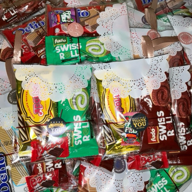 Goodies Mini Cake Pack Bajet untuk Doorgfit Majlis Tunang Kahwin Akikah Jamuan Birthday Gifts Kanak-kanak