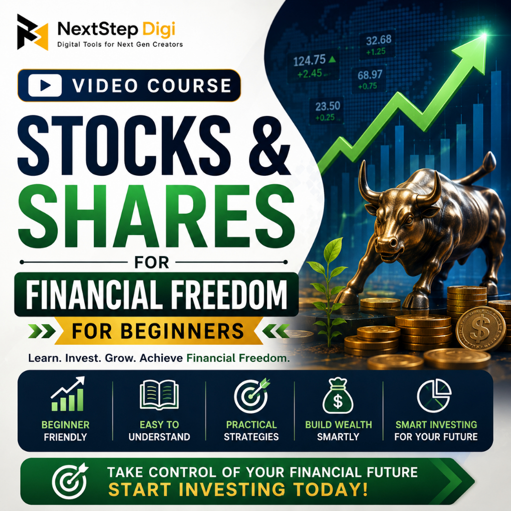(Course) Stocks & Shares for Financial Freedom with AI | Complete Stock Market Investing Course for Beginners