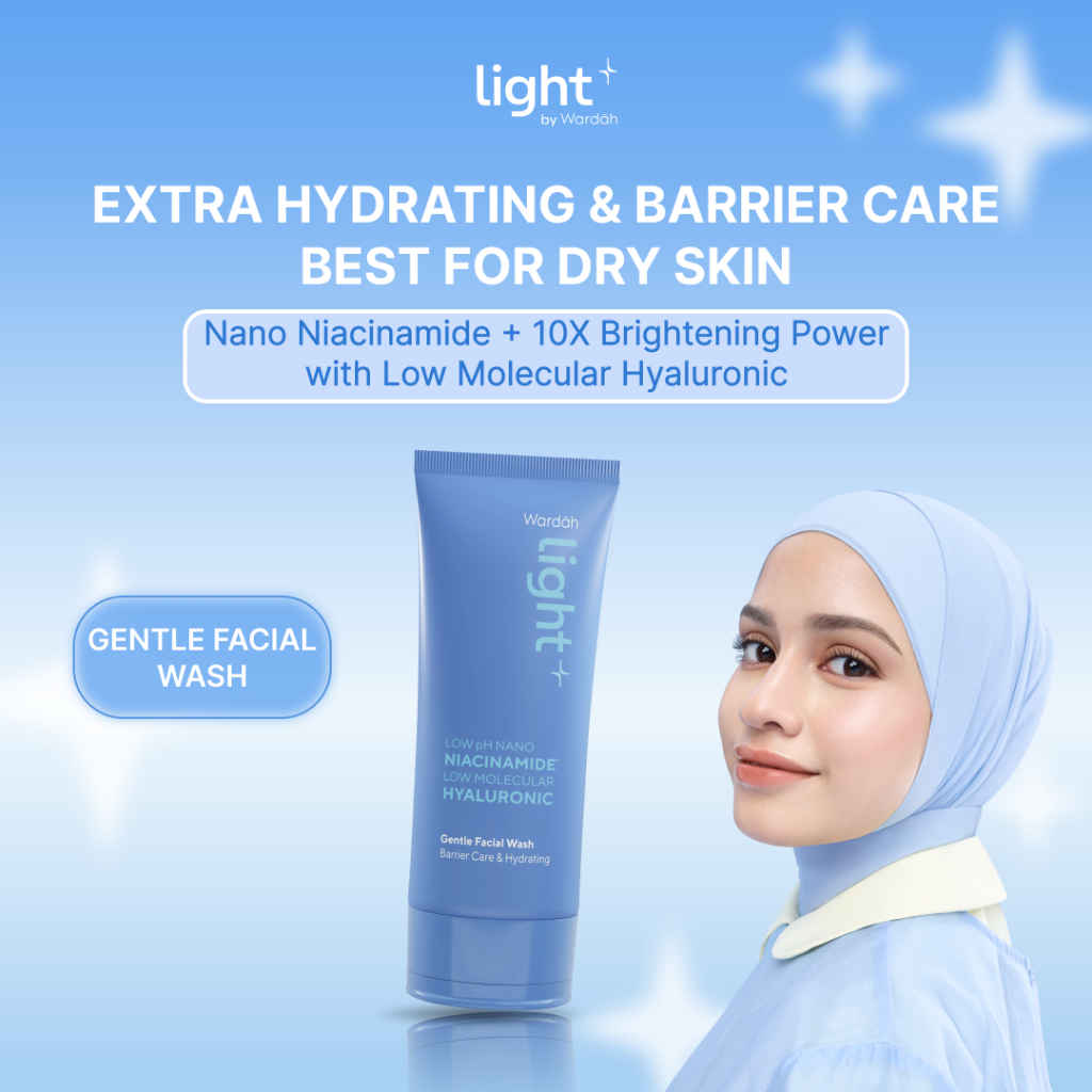 Wardah Light+ Low pH Nano Niacinamide Gentle Facial Wash 100ml