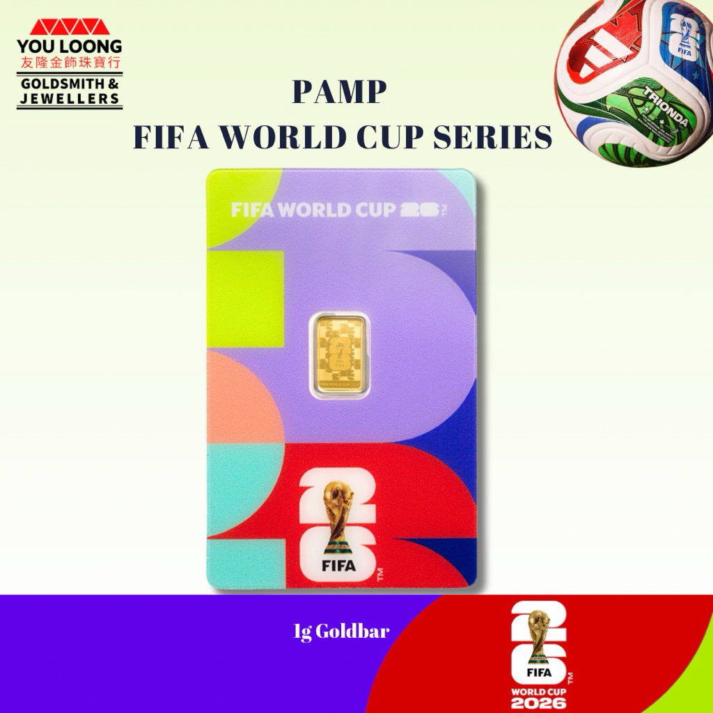 Youloong PAMP FIFA World Cup 2026 1g gold bar 999.9GOLD- 7500pcs limited&hellip;