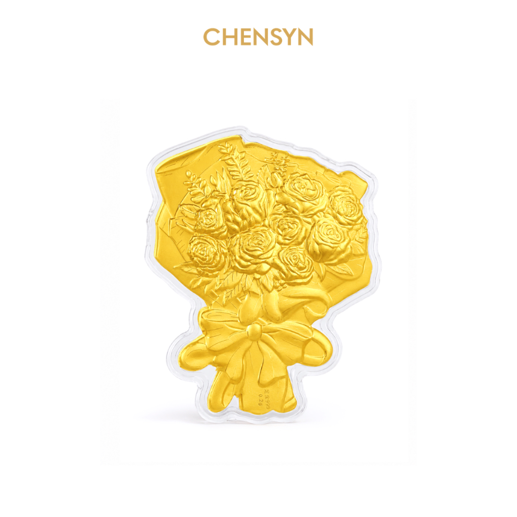 CHENSYN 999.9/24K Pure Gold Pamp Bar Anniversary Birthday Gift Emas Bajet Hadiah&hellip;