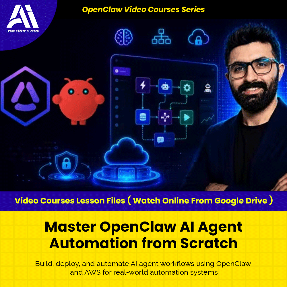 OpenClaw Video Courses - Master OpenClaw AI Agent Automation from Scratch | Learn OpenClaw | Ai Agent | Learn Ai Automat