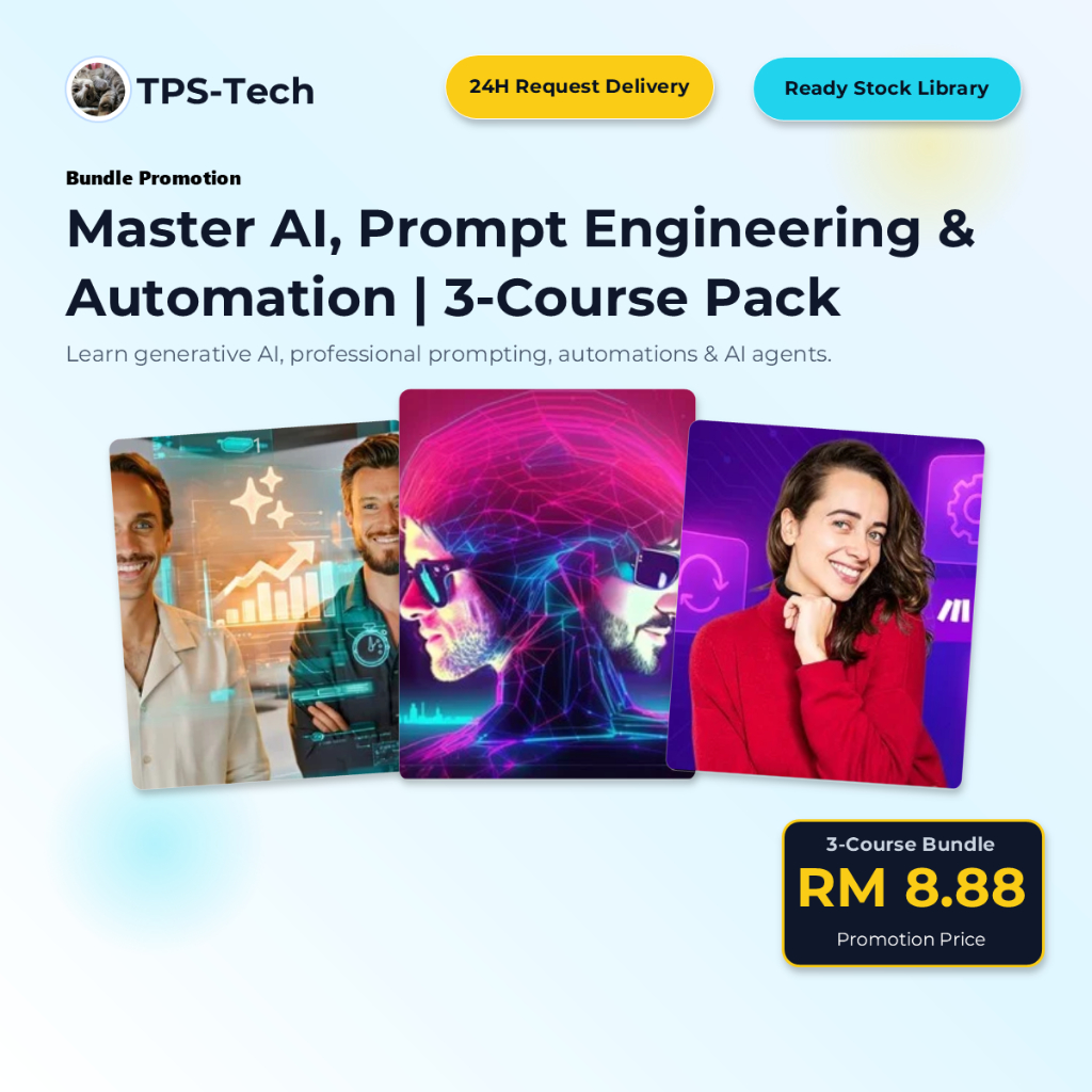 🔥 [3-COURSE BUNDLE] Udemy - Master AI, Prompt Engineering & Automation