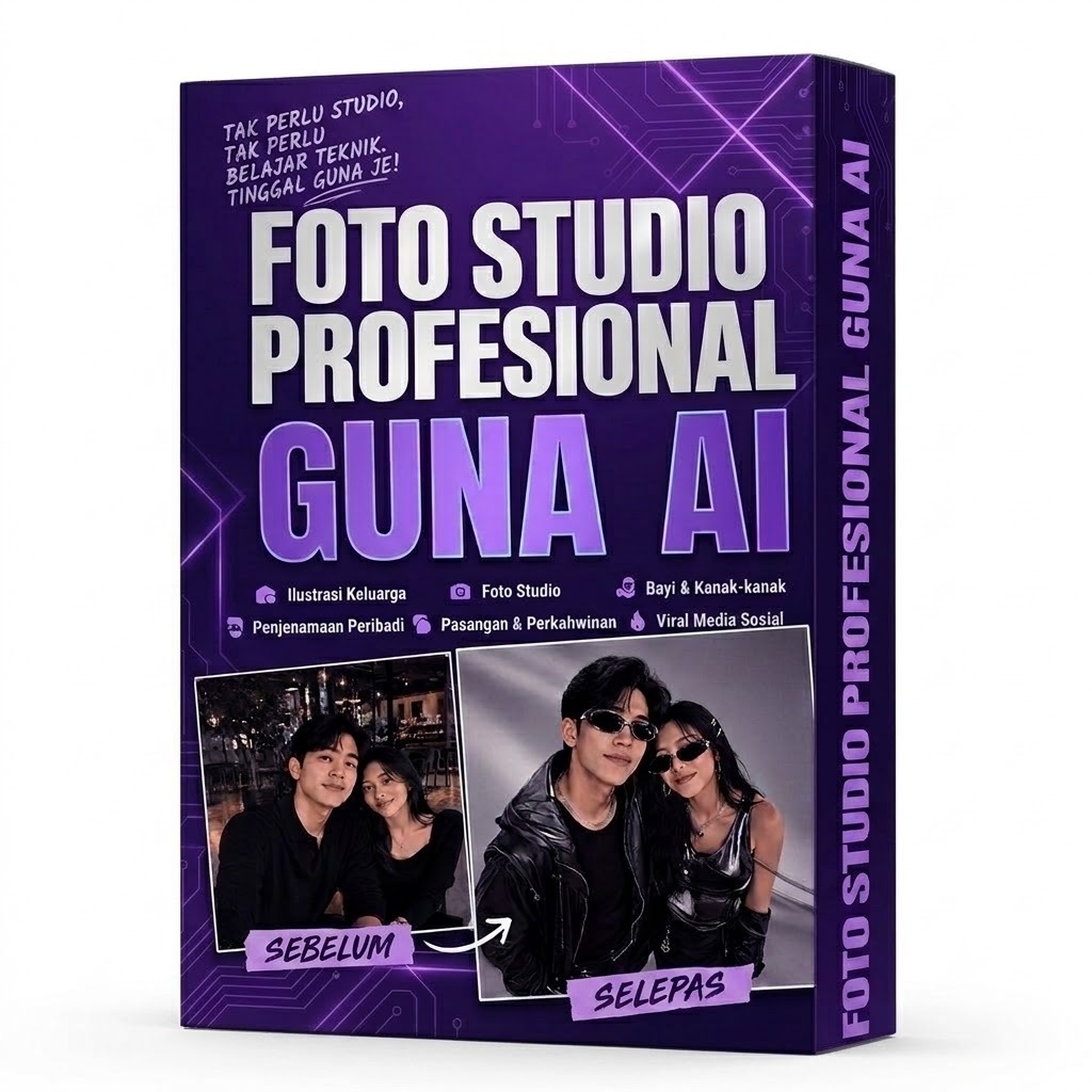 Buat Photo Studio AI | Edit Gambar Sendiri Mudah Senang Pakai AI | Prompt & Tutorial