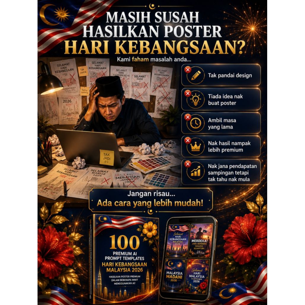 modul prompt poster AI merdeka