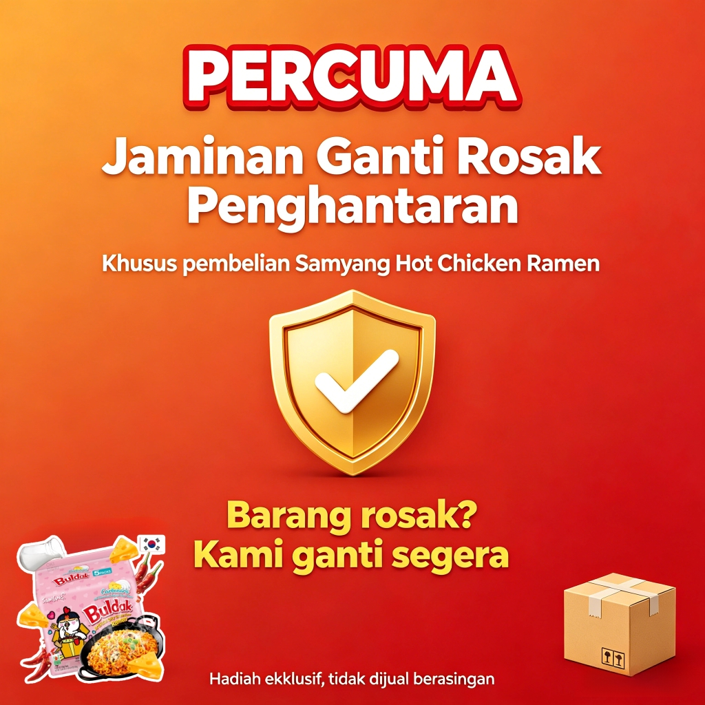 Ramen Samyang Halal Borong Murah Mix Carbonara Cheese Original Buldak Sekotak Box Pampasan kerosakan