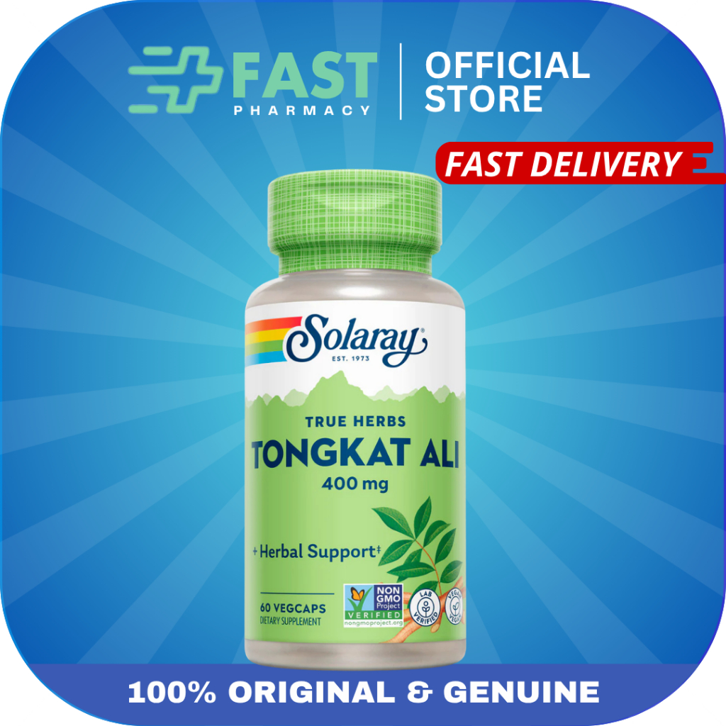 Solaray Tongkat Ali 400mg 60 VegCaps (Exp:2029)