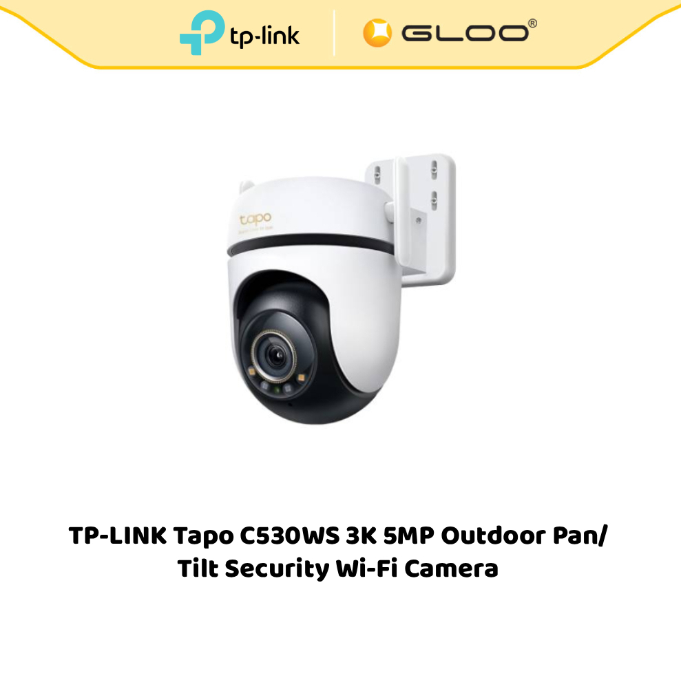 TP-Link Tapo C530WS 3K 5MP Outdoor Pan/Tilt Security Wi-Fi Camera | 3K 5MP | CCTV | IP66 | AI Detection