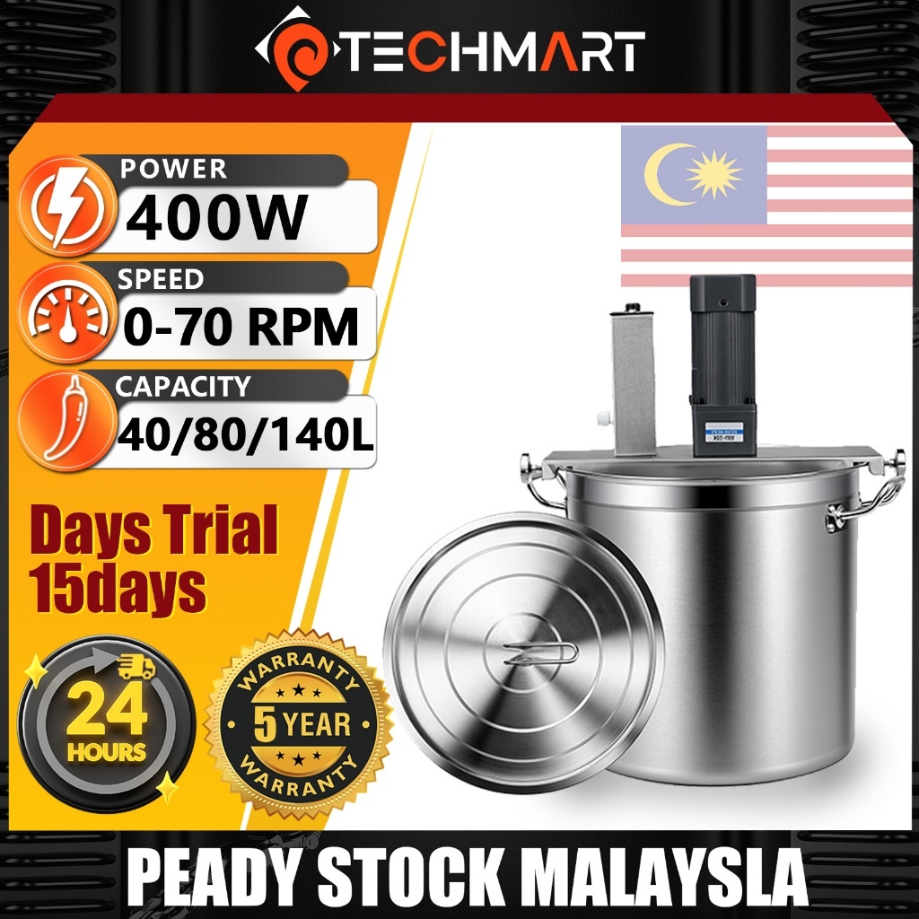 🔥5 Years Warranty🔥400W mesin kacau sambal/Sambal Paste Pes Stir Frying Pot Stirrer Auto Cooking Machine/Sauce Stirrer