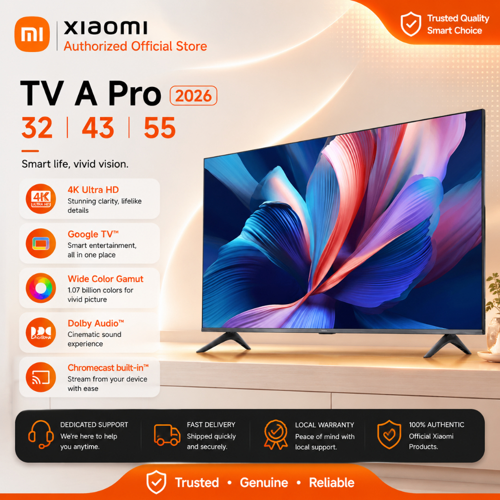 Xiaomi TV A Pro 32 43 55 2026 Series 4K TV
