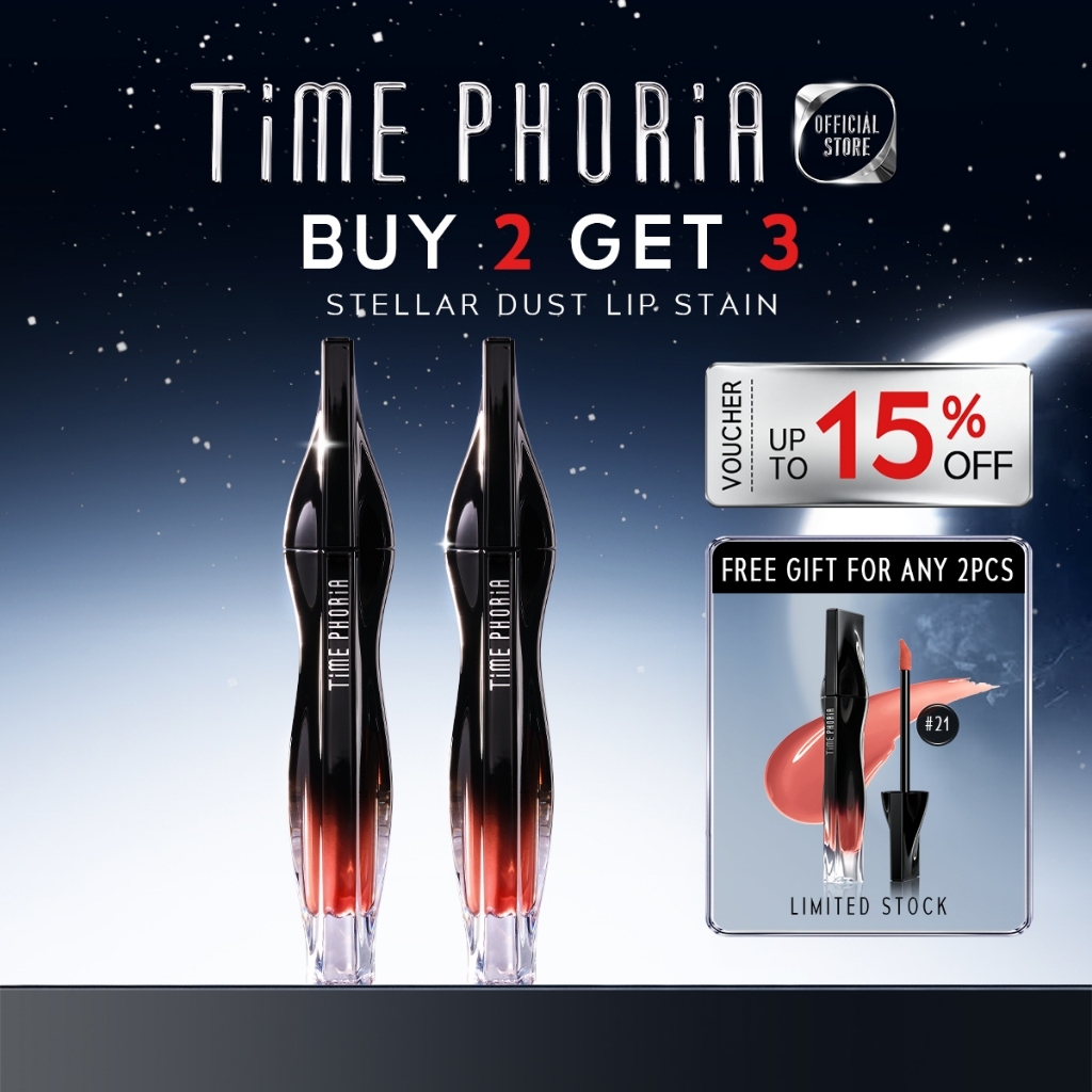 【BUY 2 GET 3】TIMEPHORIA - Stellar Dust Lip Stain Lipmatte Liptint Waterproof Highly Pigmented 12H Lipgloss Lipstick