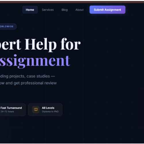 Assignment Helper Any Course & Programs | Coding & AI | FYP | Computer Science | Web Developing | Cybersecurity