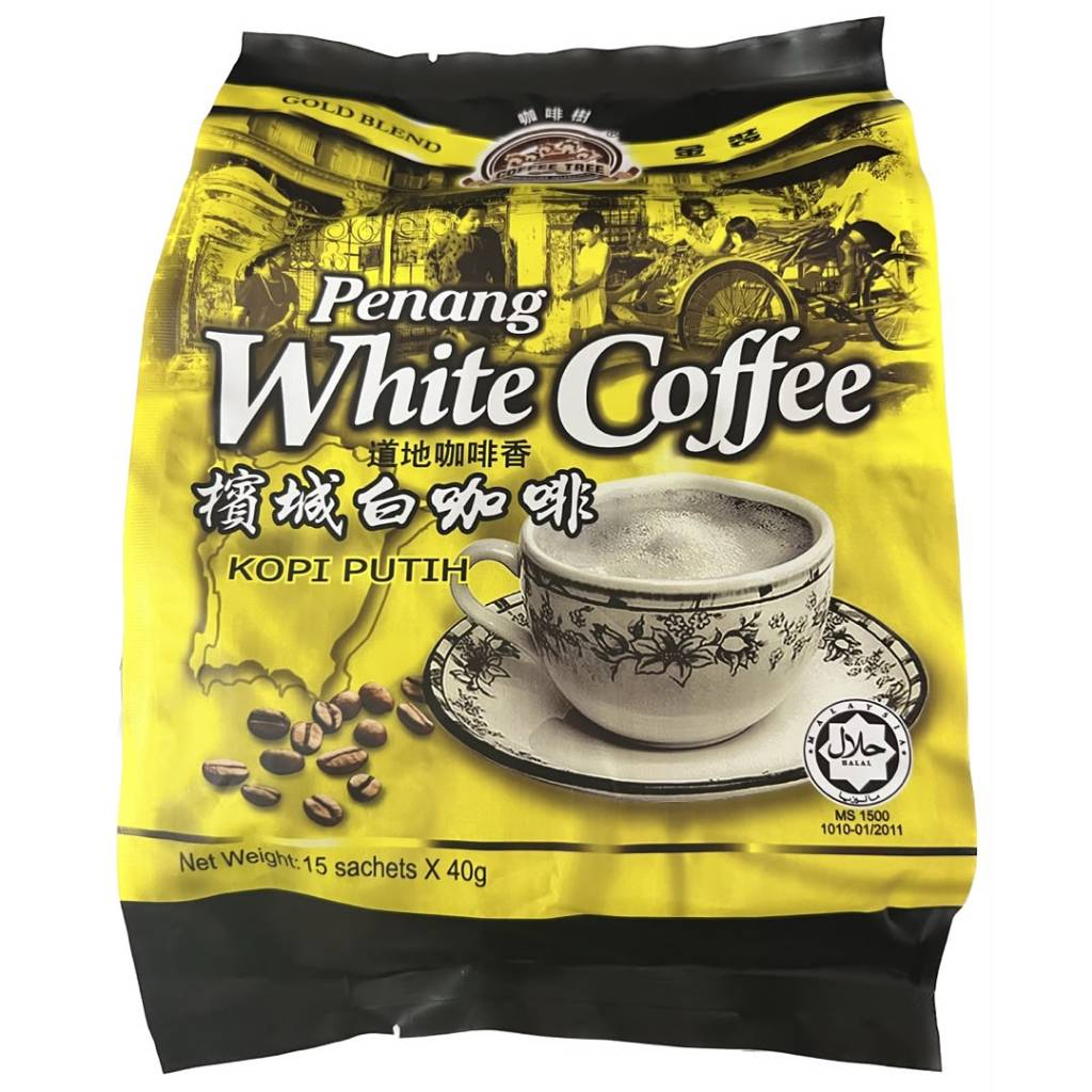 Coffee Tree Gold Blend Penang White Coffee 3-in-1 Instant Coffee (40g x 15 Sachets)
