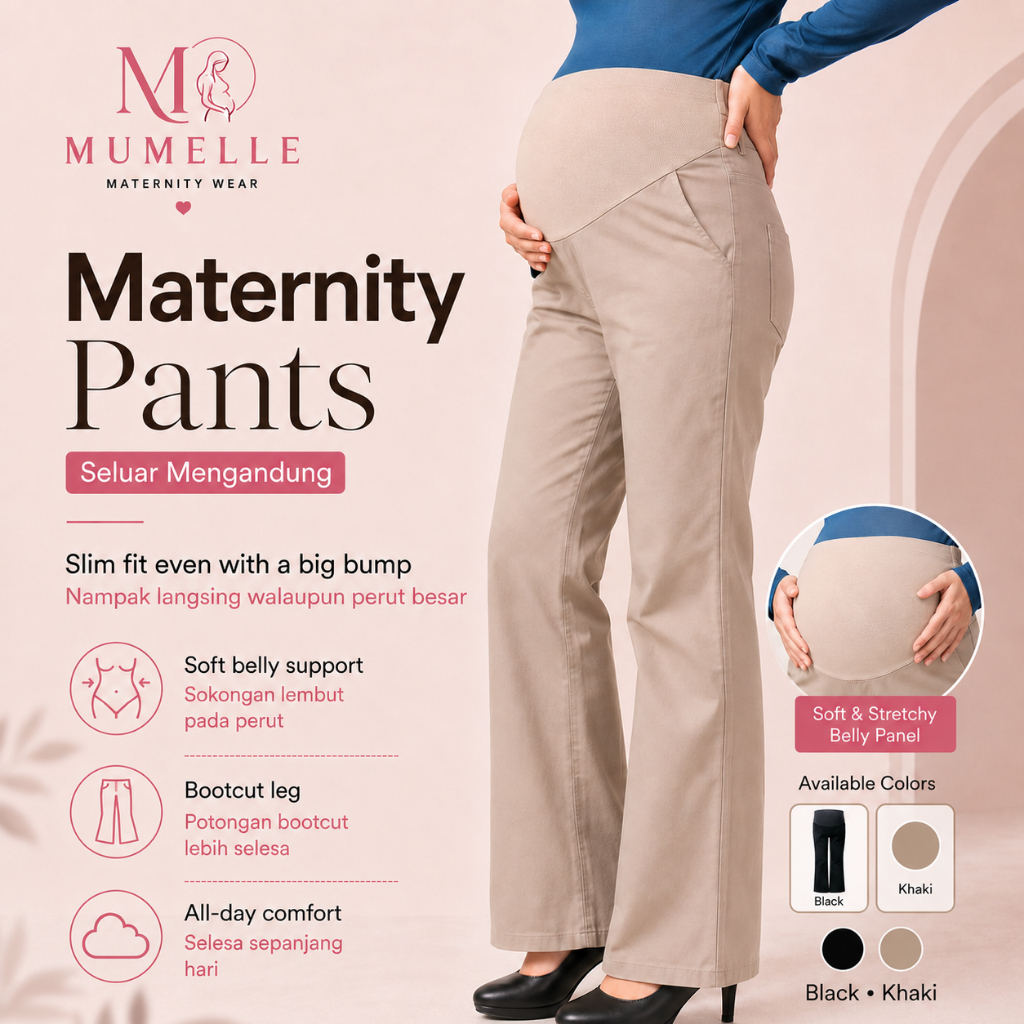[P04] READY STOCK PENANG Pregnant Pants, Maternity Pants, Seluar Mengandung