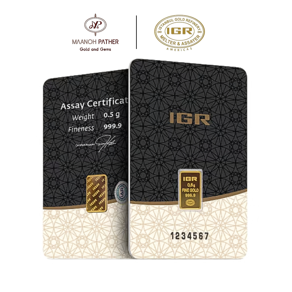 0.50GM-999.9 IGR GOLD BAR-999.9 GOLD BAR-999.9 IGR BAR-999 GOLD-999 EMAS-999.9 IGR GOLD BAR-MAANOH PATHER