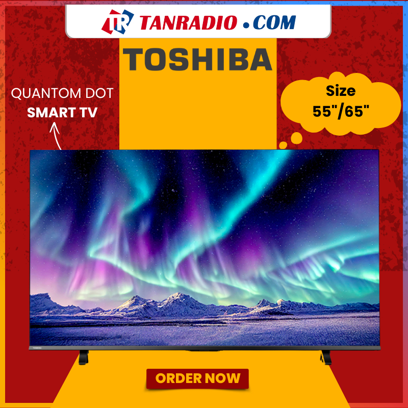 [FREE SHIPPING] Toshiba TV 65"/ 55" | QLED / MiniLED | Quantum Dot 4K Smart TV | E450RP Dolby Atmos AI 4K Upscaling