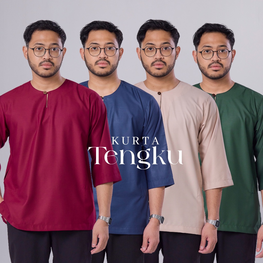 TENGKU-1 - Kurta Tengku - Kurta Teluk Belanga Tengku By Lagenda Clothing - Japanese Cotton
