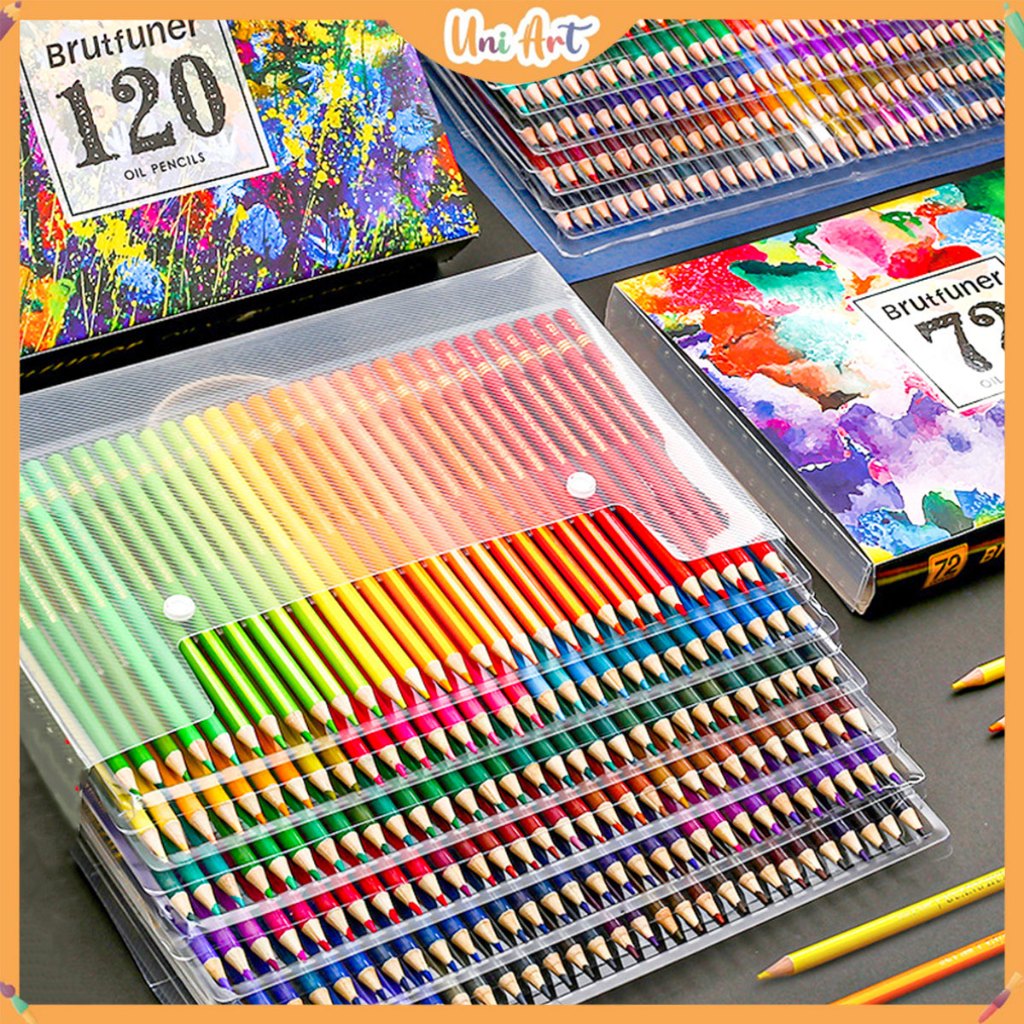 Brutfuner 48/72/120 colors Oil Color Pencil set Soft Wood Colored Pencil Drawing Art office Stationery