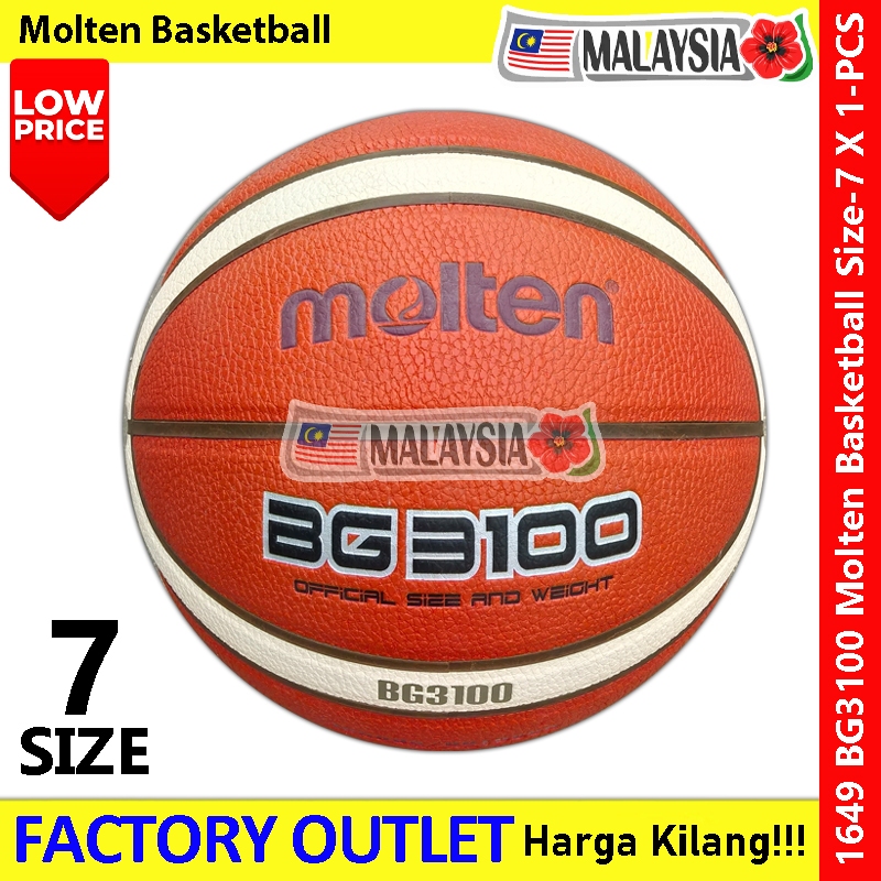 Molten Basketball BG3100 Bola Keranjang Molten Size:7 100% Genuine #1649 #BG3100 #Molten #FIBA #比赛专用