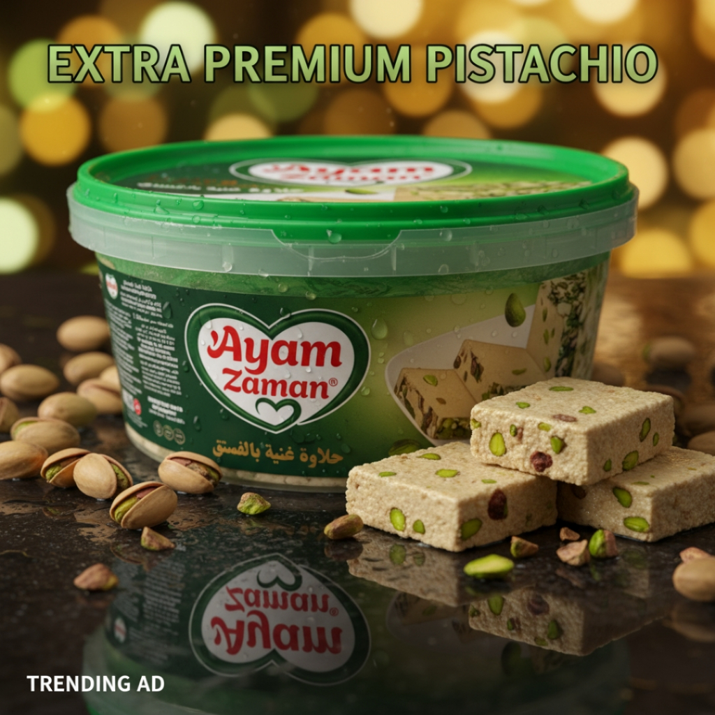 AYAM ZAMAN - Halawa(Halva) With Pistachio (350g/800g) I High Quality