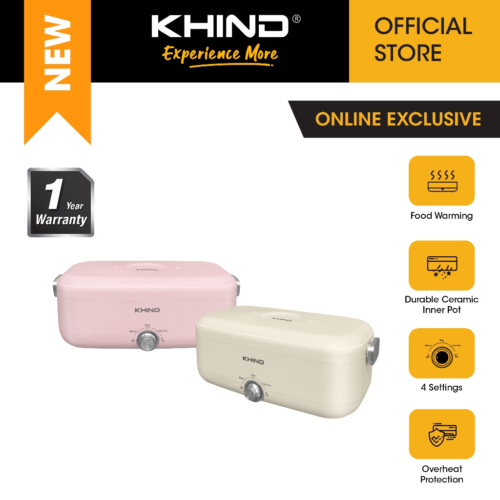 [Online Exclusive] KHIND Multi-Function Lunch Box (0.8L) MLB08