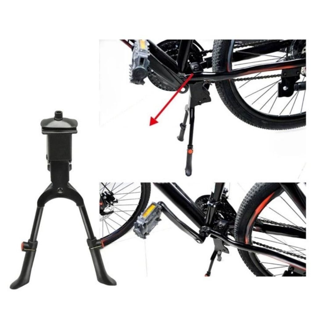 Bicycle Center Mid Double Stand 20"/24"/26"/27.5"/700c/29" Tongkat Basikal Tengah Stand Adjust Double Stand Basikal Kaki