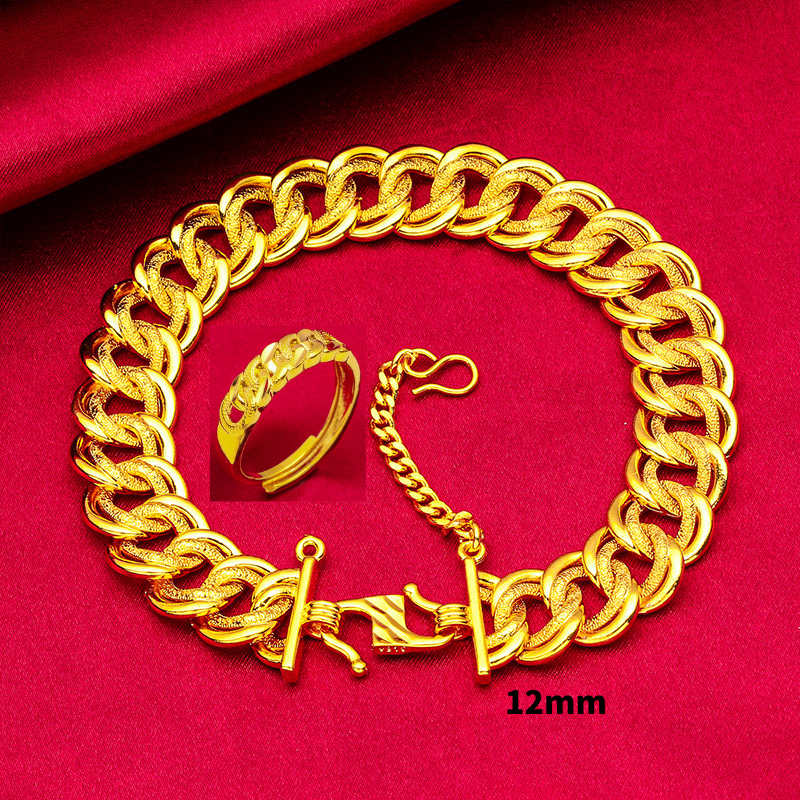 Bracelet Gold Plated 916 Gelang Tangan & Cincin Emas Sadur Emas Korea