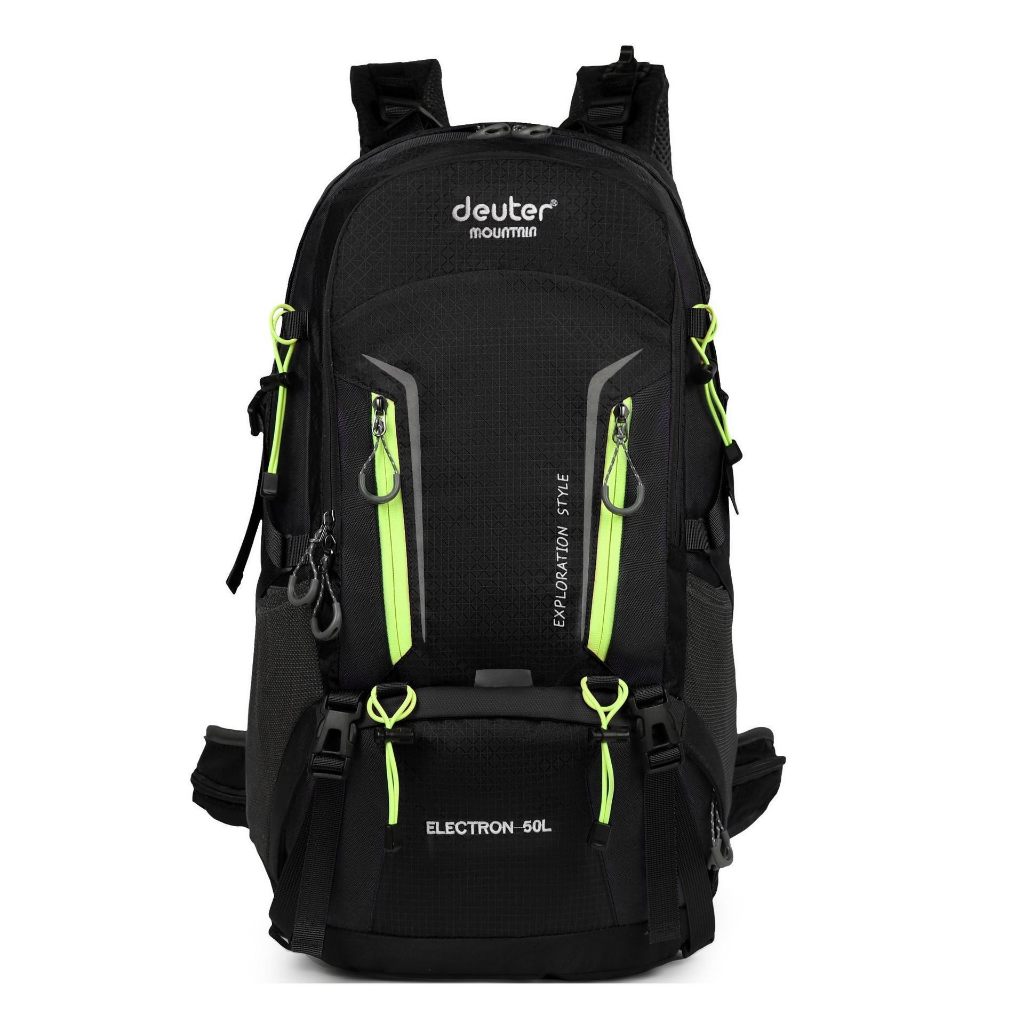 50L Premium Waterproof Outdoor Hiking Large Backpack Outdoor Adventure Sports Camping Travel Nylon Backpack Luggage Bag