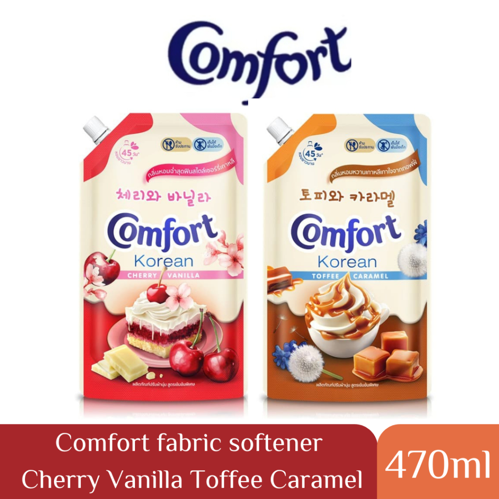 Comfort Korean Fabric Softener, Concentrated Formula, Size 470ml.(Pelembut kain pekat)