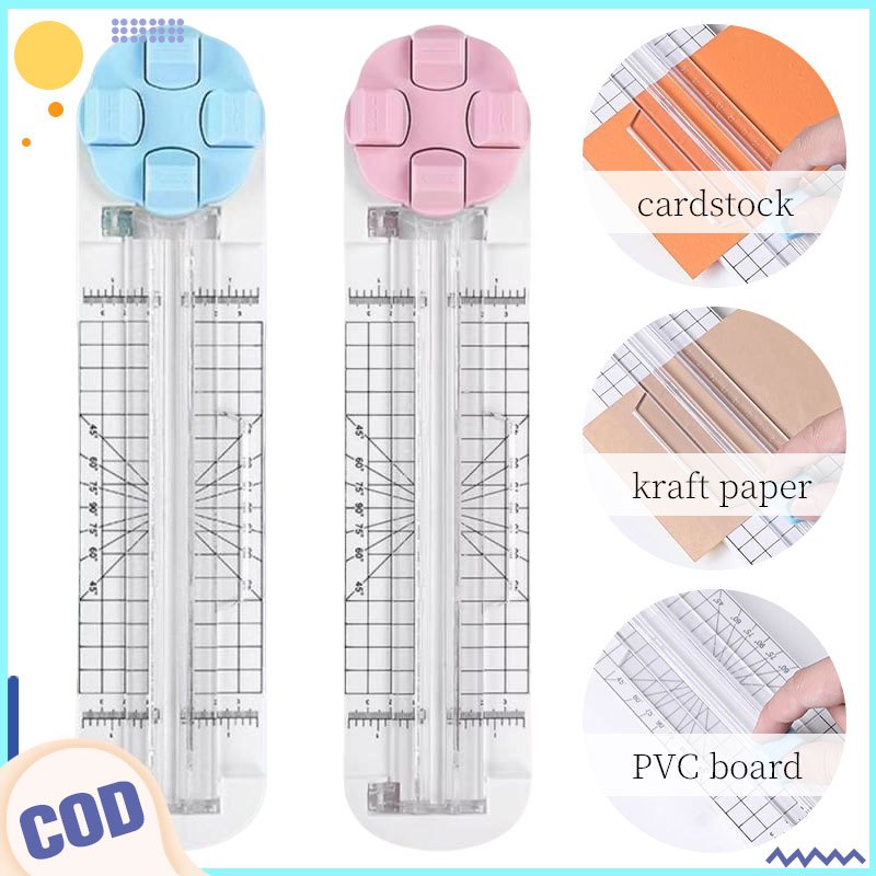 High Quality 4-in-1 Manual Paper Trimmer Press-Type Scrapbook Cutter 360° Rotary Paper Cutting Tool