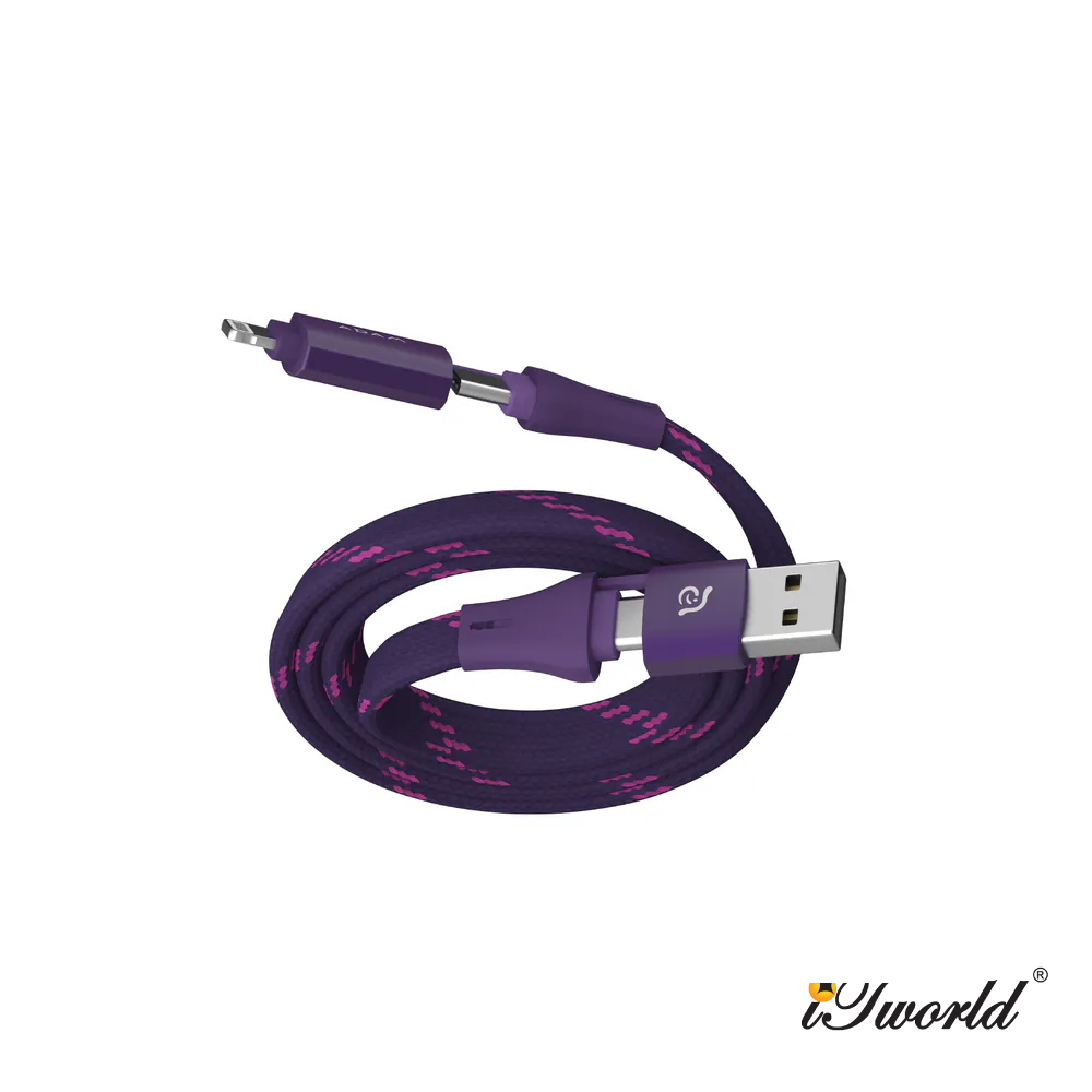 ADAM Elements PeAk MF401 4-in-1 60W Magnetic Flat Charging Cable