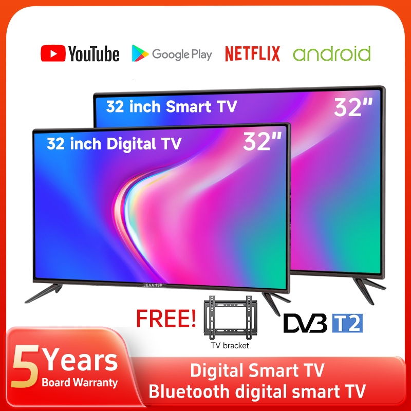 32 Inch TV Digital TV FHD 24 Inch LED TV DTV-T2 Build in MYTV Display Murah TV 32 inch Smart TV