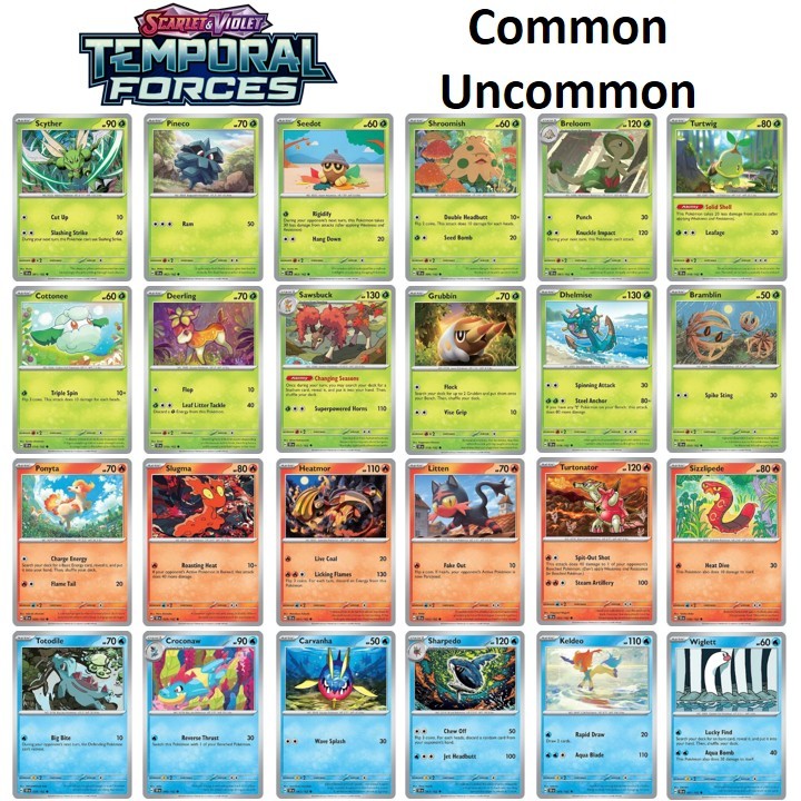 Pokemon TCG Temporal Forces (162) Common / Uncommon Single Card (English)