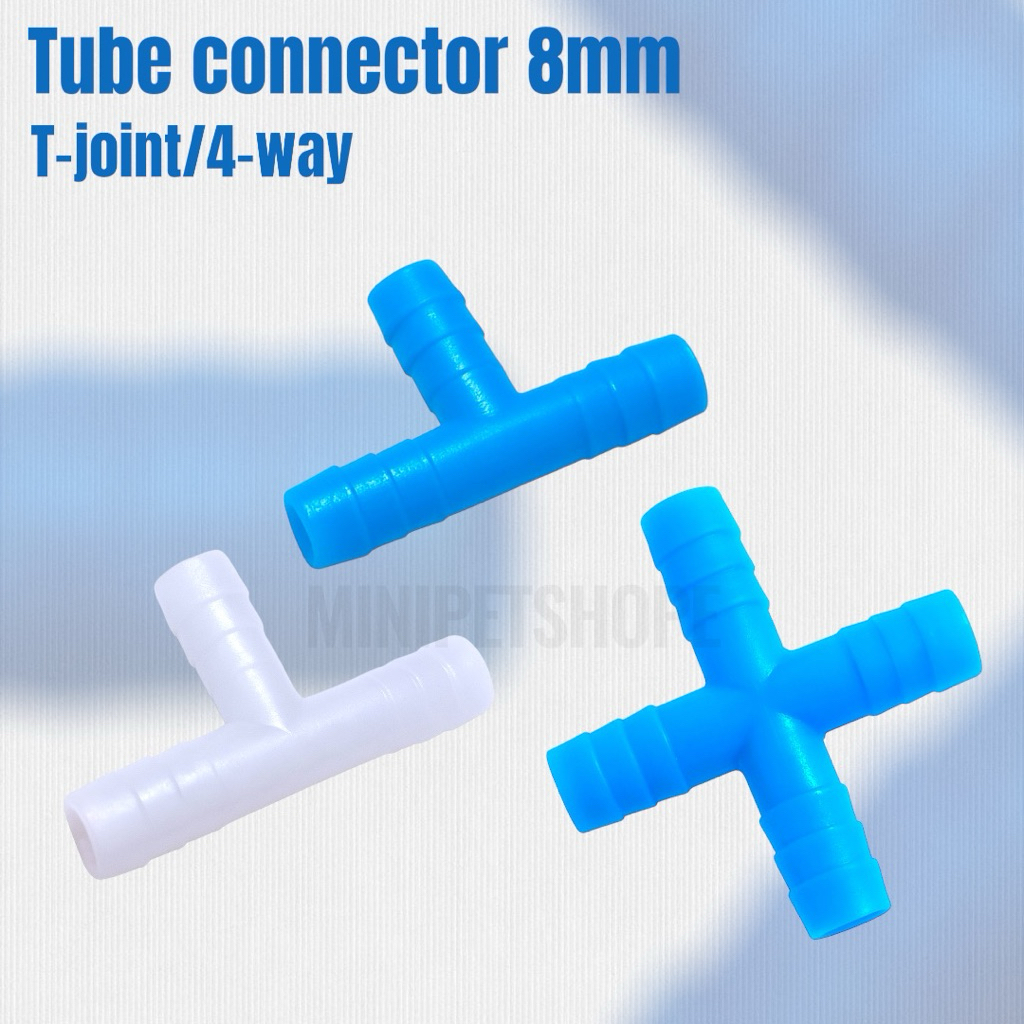 8mm tee connector 4-way joint fitting rabbit chicken bird waterer drinking