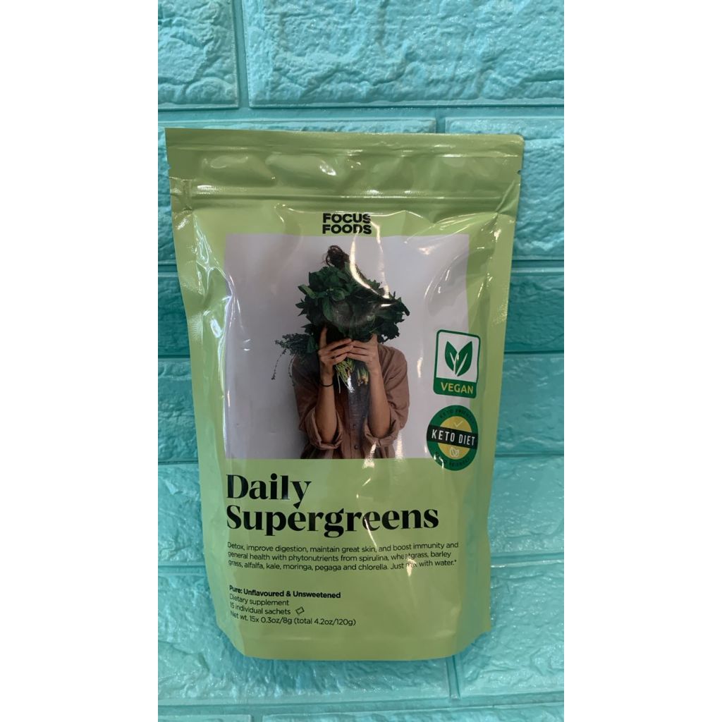 FOCUS FOOD Daily Supergreen 2.0 / FOCUS FOODS Daily Supergreens Orange Pouch 15S