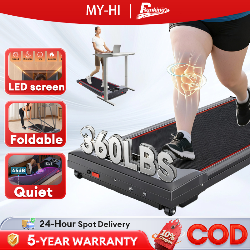 Incline Treadmill Exercise Jogging Multi-Function Fitness Walking Treadmill Smart Running Pad Machine Foldable