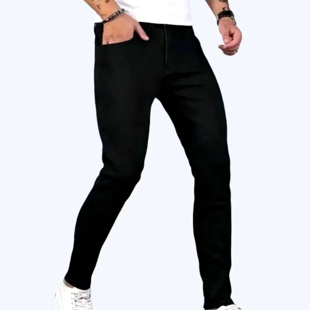 Men's jeans skinny stretchable long pant jeans slim fit high quality