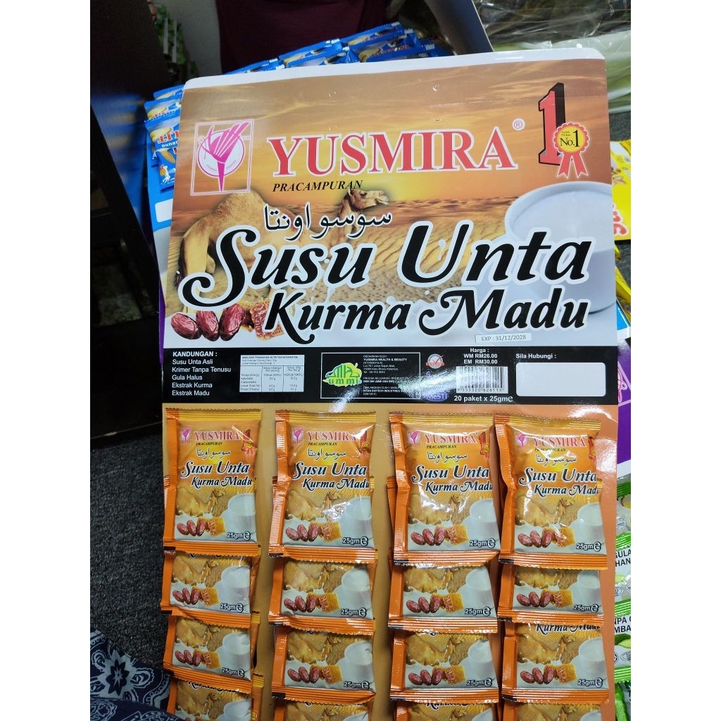 Yusmira susu unta kurma madu papan