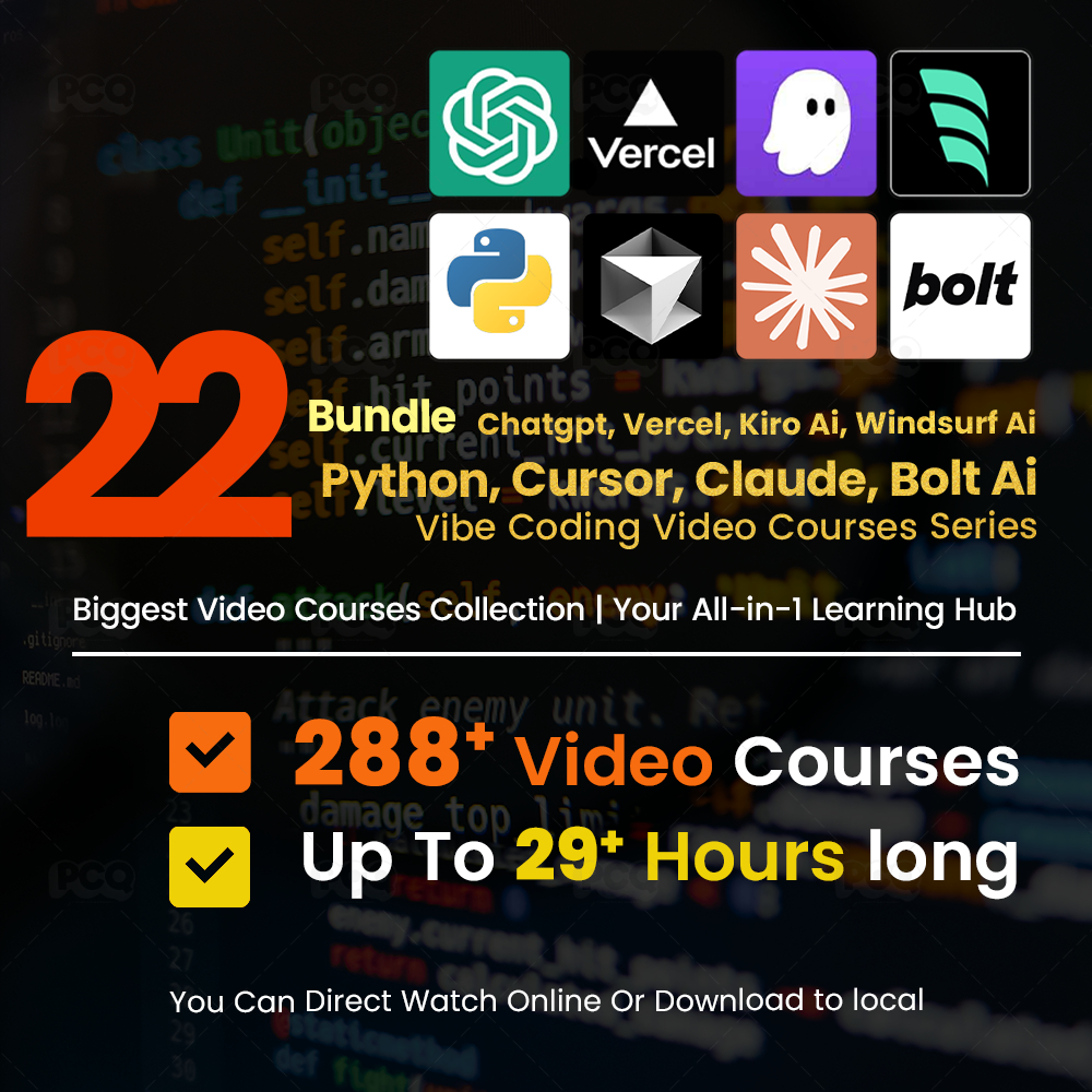 Vibe Coding Video Courses Bundle - 22 Vibe Coding Course Bundle | Learn Ai Vibe Coding Video Courses Bundle