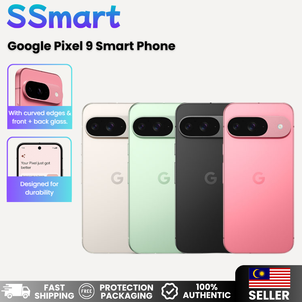 Google Pixel 9 Smart Phone Tensor G4 Gemini Ai 16GB RAM 128GB | 256GB 6.8" Actua OLED 120Hz Display NFC 5060 mAh