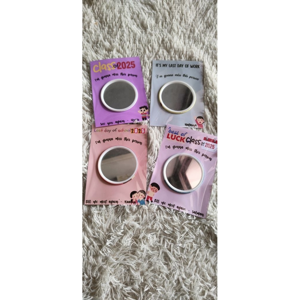 Doorgift / Farewell / Goodies / Resignation/Goodbye/Thanks/Teacher/wedding/Aqiqah/Tunang/birthday gift pocket mirror