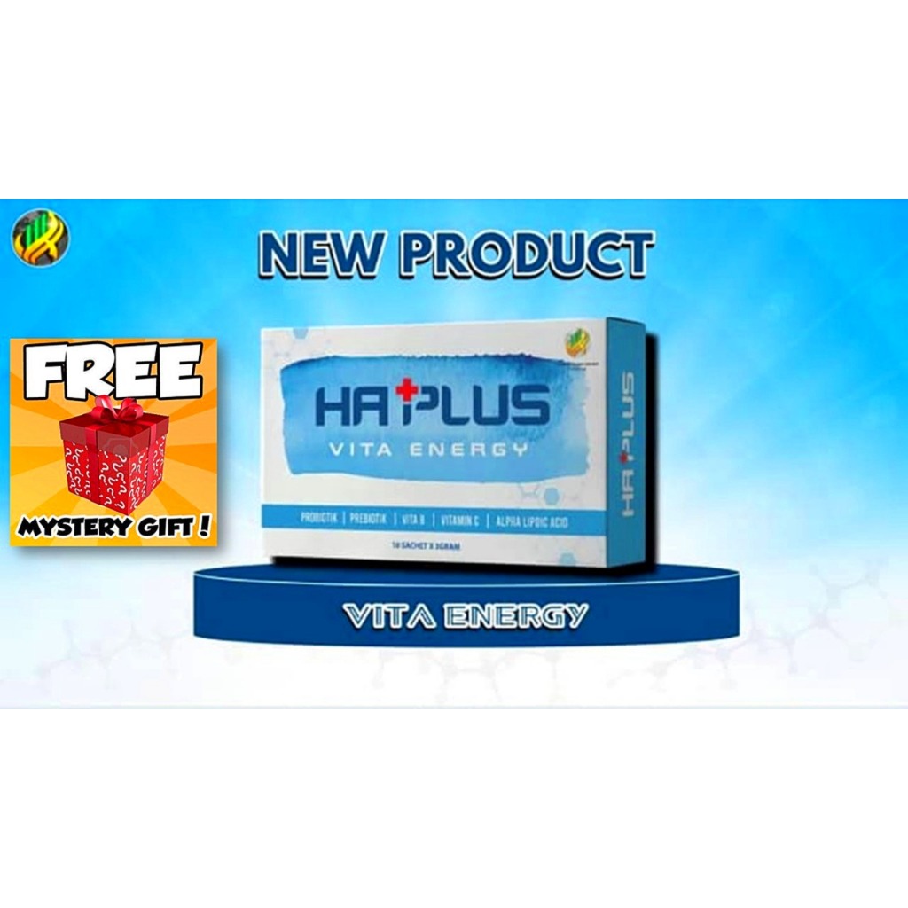 HA PLUS VITA ENERGY BOOSTER SAKIT SARAF LUTUT URAT GOUT PINGGANG VNERV VITAMIN / SIHAT SELALU