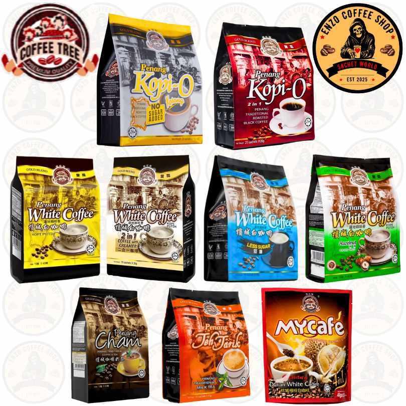 Coffee Tree - Penang Kopi O & White Coffee - Instant Coffee Drink