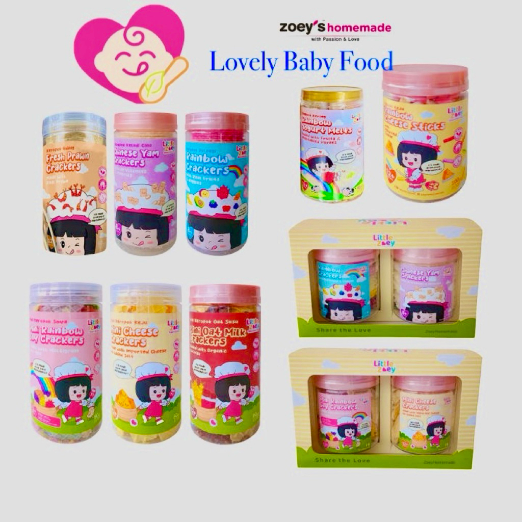 Zoey's Homemade Baby Snack, Cheese Crackers 12m+, Soy Crackers,Oat Milk 12m+