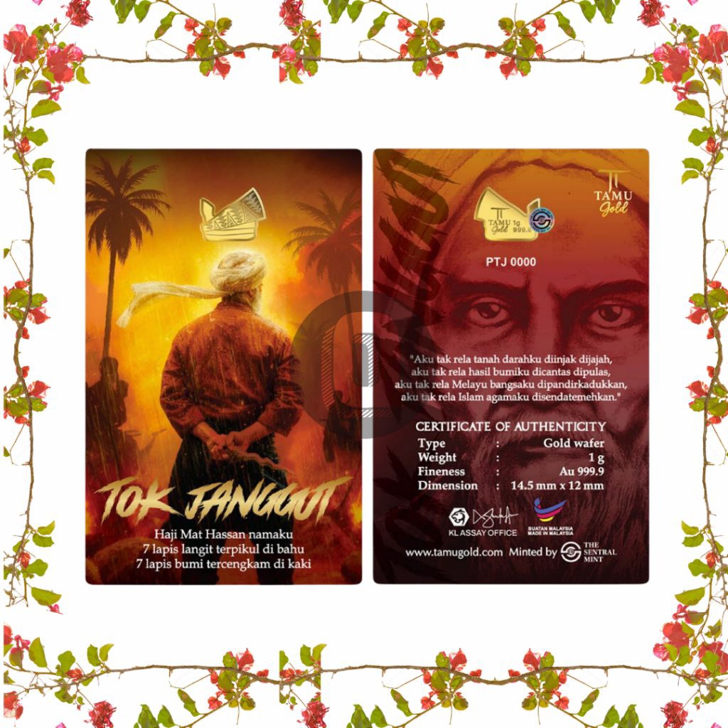 1g Gold Bar Tamu Gold – Tok Janggut Edition (Au 999.9)