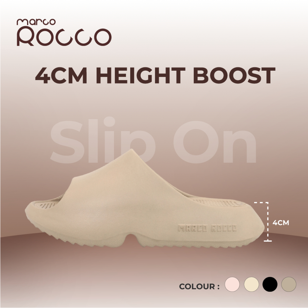 Marco Rocco Unisex Non-Slip Slide-In Slippers Selipar MR8018 | 4cm Thick EVA Sole |  Fashion Sandals