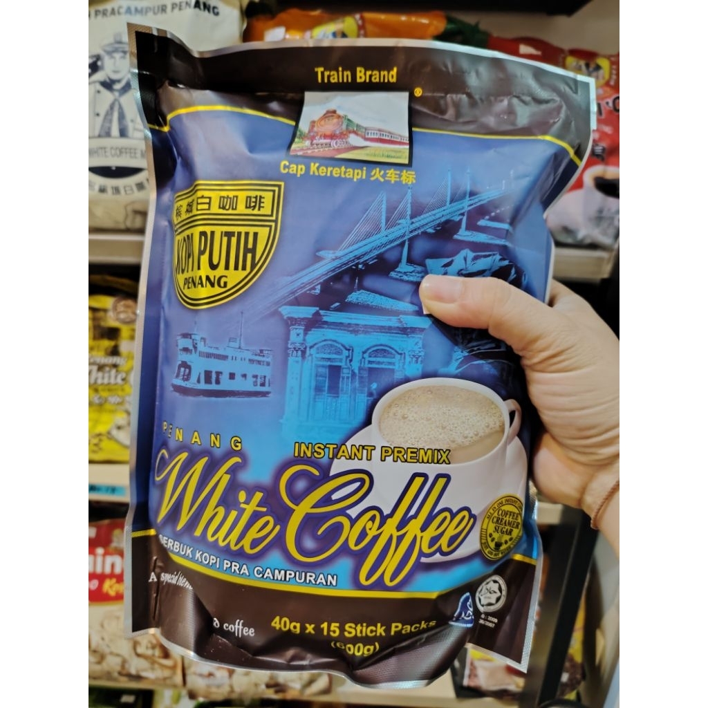 penang train brand white coffee火车标白咖啡15pkt😋☕☕☕☕